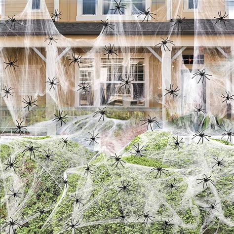 Halloween Spider Web Decorations, Cover 1500 Square Feet 300g Halloween ...