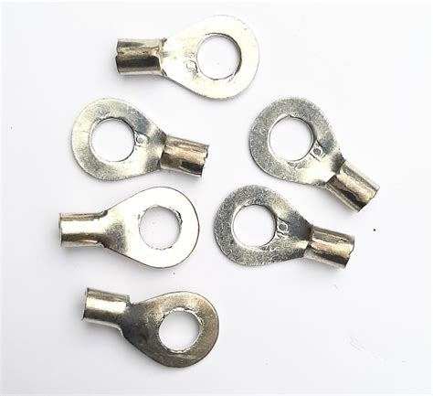 DAYSTAR 10 sq mm (8AWG) Tinned Copper Cable Lugs, Heavy Duty Battery Cable Ends, AWG Crimp Wire ...