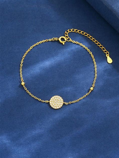 Esberry 1pc Round Beads Bracelet For Women 925 Sterling Silver ...