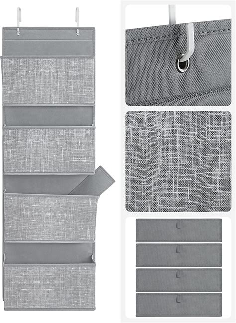 viseči organizator za shranjevanje s 4 žepi 33,5 x 100 x 12 cm | SONGM ...
