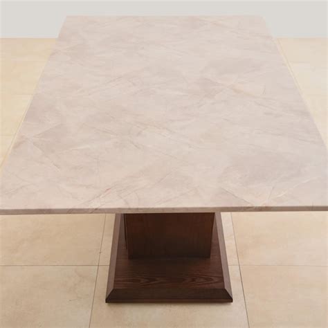 Buy Empire Rubber Wood 6-Seater Dining Table - Brown from Home Centre ...