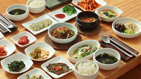 Traditional Korean table setting