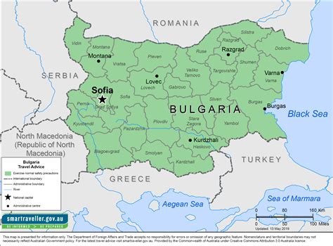 Cities In Bulgaria Map _ Map of Bulgaria cities: major cities and capital of Bulgaria – AZZU