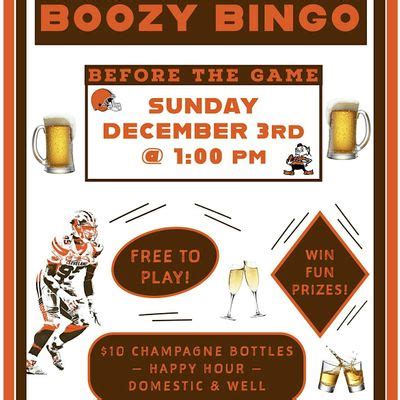 BOOZY BINGO before the BROWNS game! w/ Kelly Kaz Entertainment ...