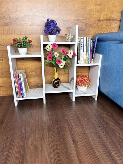 NE Furniture Engineered Wood Side Table/Bookshelf| Storage Shelve for ...