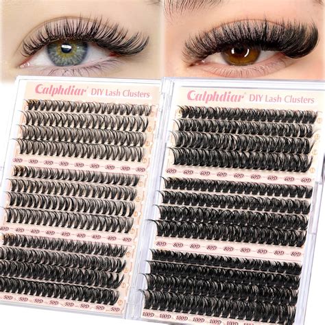 Amazon.com: Calphdiar Eyelash Clusters 30D+40D+50D+60D+80D+100D Lash ...