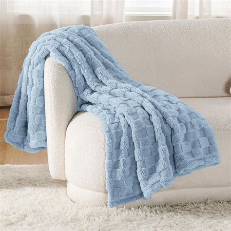 Cozy Comfort Dream Blue Fleece Blanket for Couch - Super Soft Cozy ...