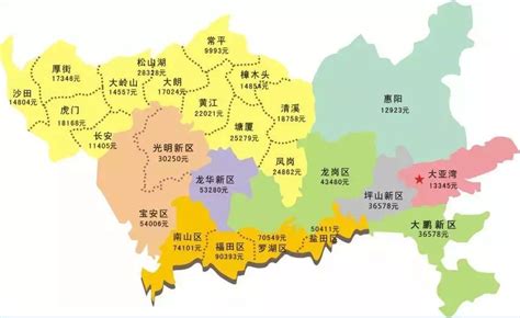 惠州市地图各镇分布图-图库-五毛网