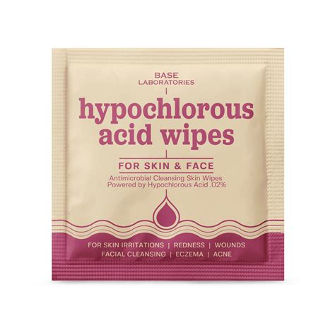 Hypochlorous Acid Wipes for Face & Skin - HOCL for Sensative Skin – Base Laboratories