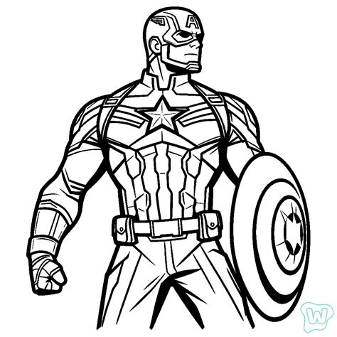 32 Captain America Coloring Pages - Free PDF Pages