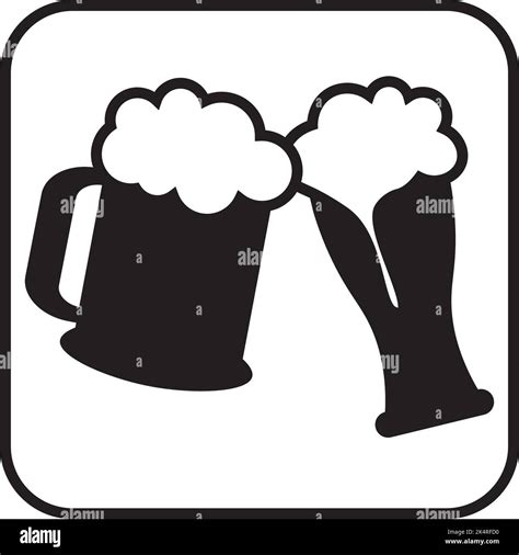 Pints of ale white background Stock Vector Images - Alamy