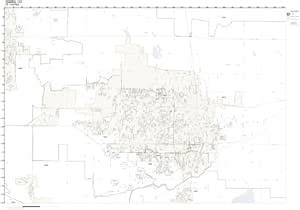 Amazon.com: Working Maps ZIP Code Wall Map of Greeley, CO ZIP Code Map ...