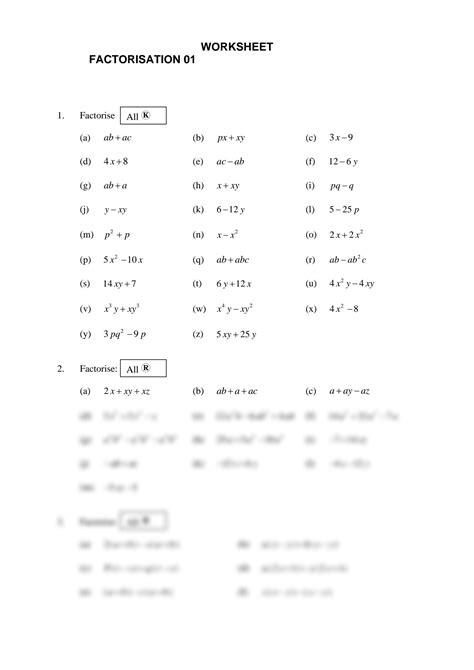 Image result for Factorizing Using HCF CSEC