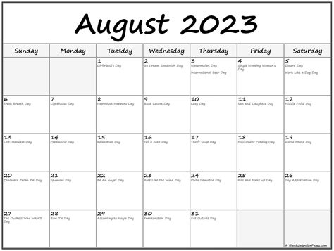 Calendar August 2023 With Holidays - Google Calendar Tips