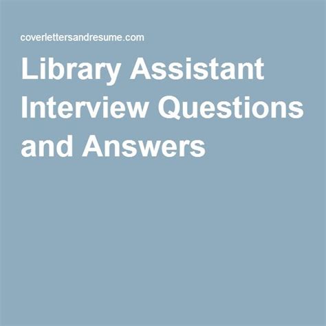 Library Assistant Interview 的图像结果