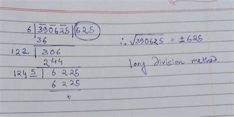390625 ka square root btae - Brainly.in