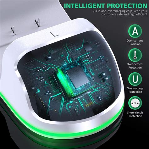 OIVO Controller Charging Dock with 2 x Rechargeable Battery Packs for ...