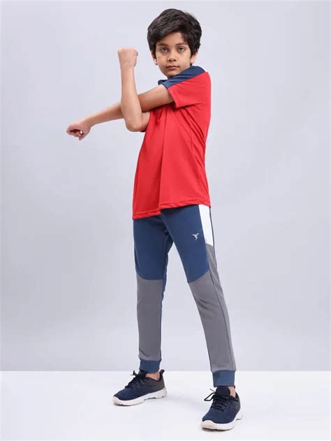 Boys Slim Fit Joggers with Techno Guard