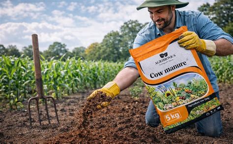 AGRIBIONICS Organic Cow Manure Fertilizer for Home Garden Plants - 5 Kg ...