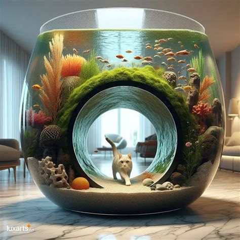 Feline Oasis: Aquariums with Cat Tunnels for Whimsical Kitty Adventures ...