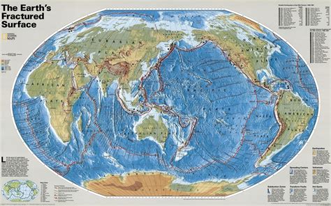 Earth, World map, Map, Continents, National Geographic, Africa, Europe, Austria, Asia, North ...