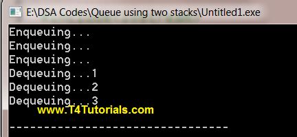 Implement Queue Using Two Stack in C 的图像结果