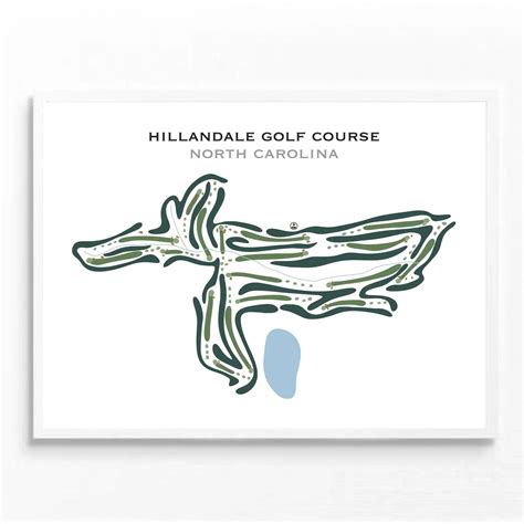 Buy the best printed golf course Hillandale Golf Course, North Carolina