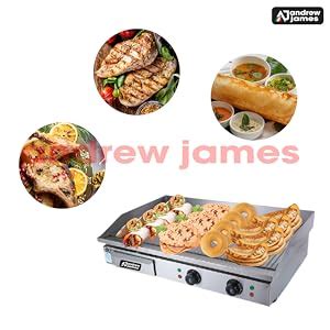 Buy andrew james Commercial Griddle Plates Plain (1.5ft and 2.5ft) (2.5 ...