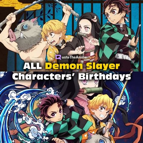 ALL Demon Slayer Characters’ Birthdays (OFFICIAL) - QTA