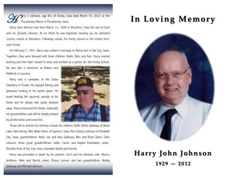 In Loving Memory - Fratzke & Jensen Funeral Home