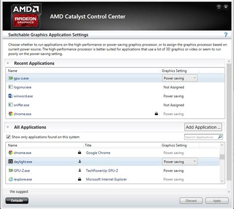 AMD Switchable Graphics Software 的图像结果