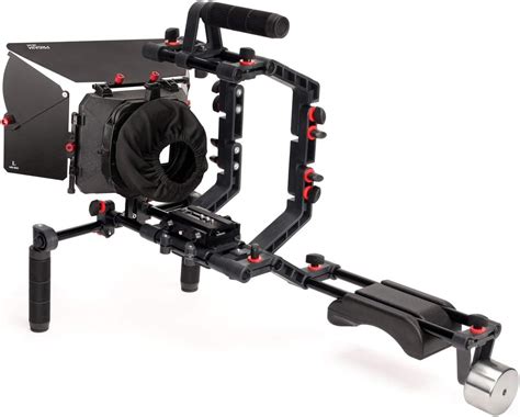 Buy FILMCITY DSLR Camera Shoulder Support Rig Kit with Cage & Matte Box ...