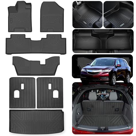 Floor Mats for Acura MDX 2014-2020 (only for 7 Seat, No Hybrid Models ...