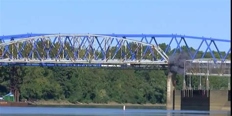 Part of old Spottsville Bridge imploded