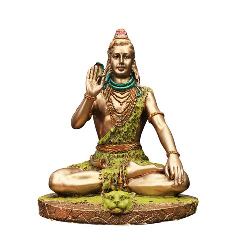 The Advitya | Resin Lord Shiva Blessing Statue