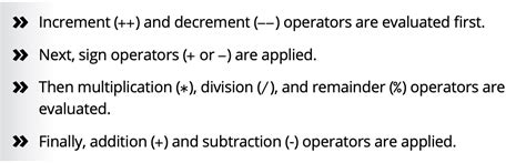 Image result for Order of Operations for Java Operators