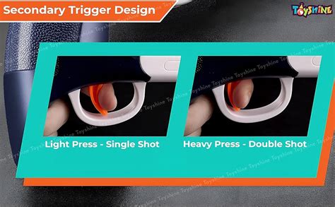 Toyshine Double-Barreled Long Range Soft Bullet Shotgun Toy with 10 ...