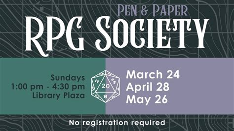 Pen & Paper RPG Society, Hoover Public Library, Hoover, Alabama, 26 May ...