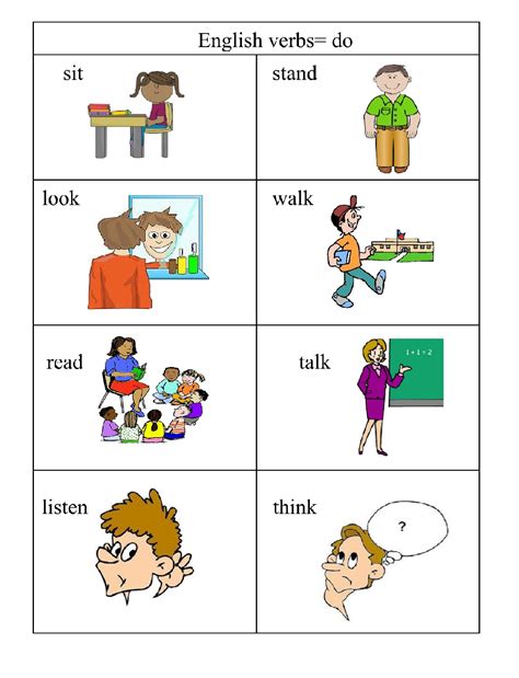 Verbs= doing words | English 4 Me 2