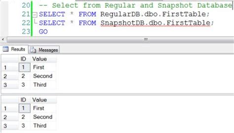 Image result for SQL Snapshot