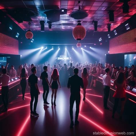 night club with dancers and lighting dance Prompts | Stable Diffusion ...