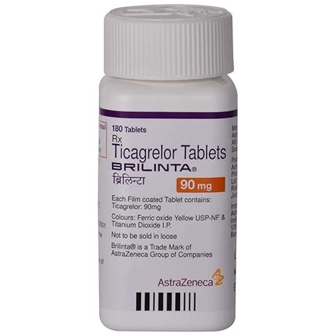 Brilinta 90 - Bottle of 180 Tablets : Amazon.in: Health & Personal Care