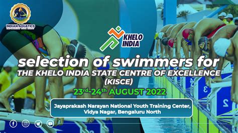 selection of swimmers for the Khelo India State Centre of Excellence ...