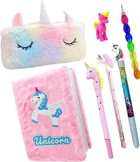 Taufa Villa Unicorn Stationery Set For Girls, A6 Size Unicorn Diary ...