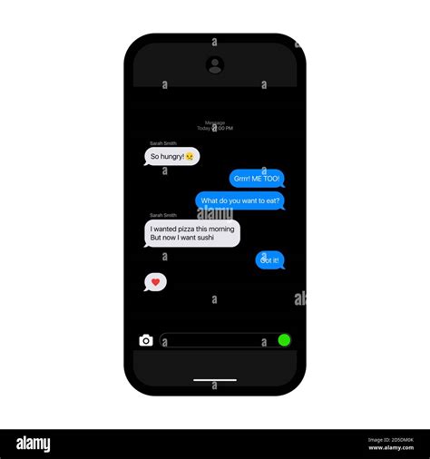 iMessage Interface. Texting Bubbles. iPhone Mockup. Texting Interface ...
