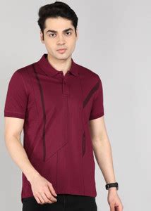 Arrow Sport Printed Men Polo Neck Maroon T-Shirt - Buy Arrow Sport ...