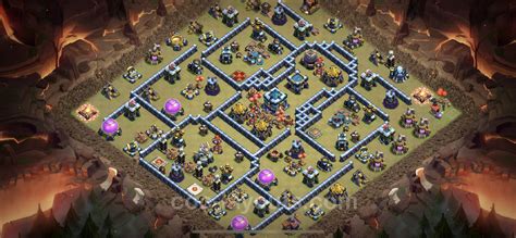 Best Max Levels War Base TH13 with Link, Hybrid - Town Hall Level 13 ...