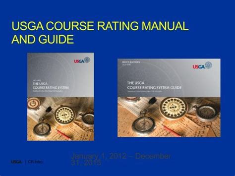 Image result for USGA Course Rating Guide
