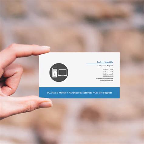 Computer Repair Business Card Design 的图像结果