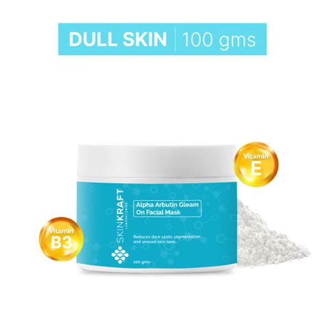 Buy Alpha Arbutin Gleam On Facial Mask online At Best Price- SkinKraft
